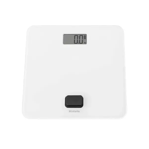 Cantar corporal de baie, Brabantia, ReNew, sticla securizata, alb