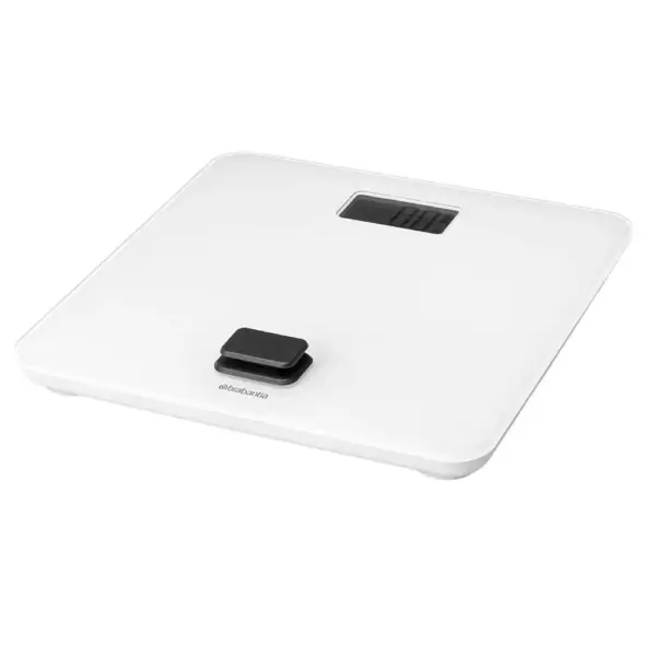 Cantar corporal de baie, Brabantia, ReNew, sticla securizata, alb