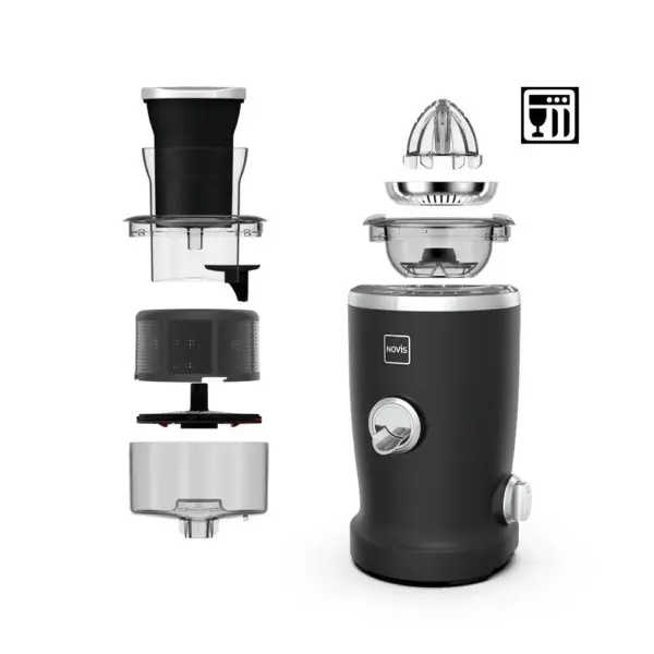 Storcator/presa de citrice 4in1, Newgen SX-3 Vitajuicer S1, Novis, negru mat