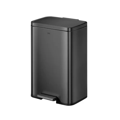 Cos de gunoi cu pedala, EKO, Madison, 50 litri, negru mat
