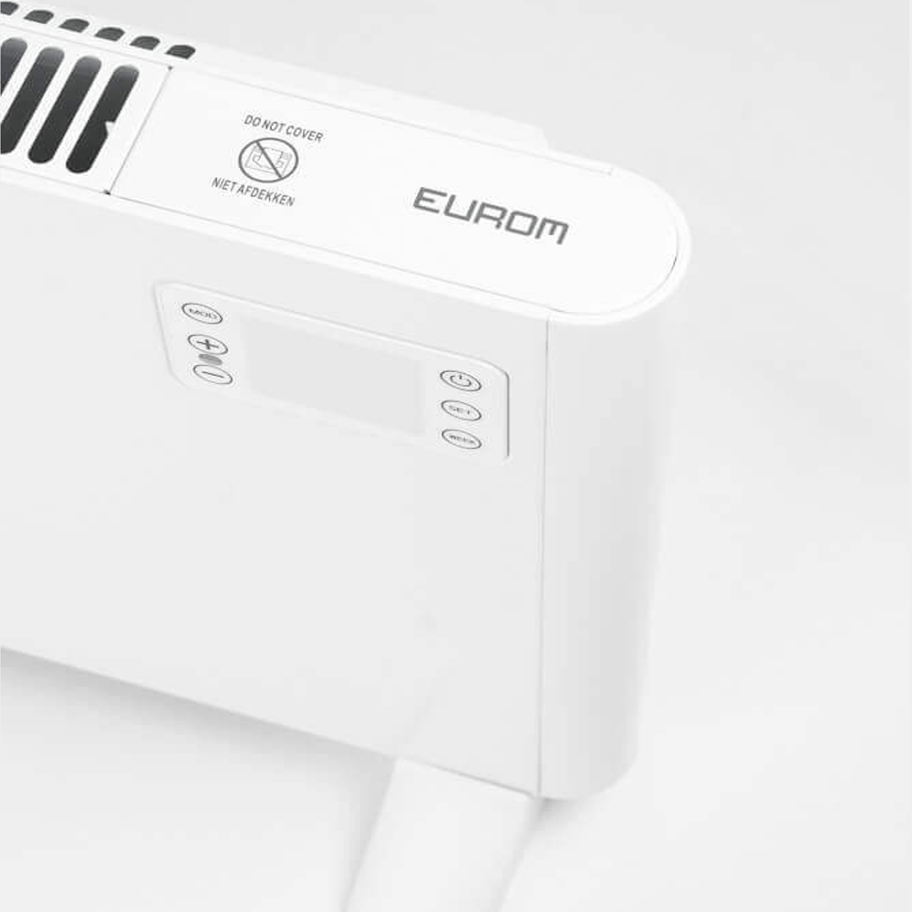 Aeroterma electrica de perete/podea, Eurom, Alutherm Wi-Fi, 2000 W, alb