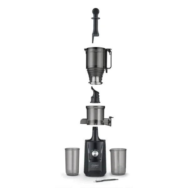 Slow juicer/storcator cu presare la rece, Caso Germany, negru