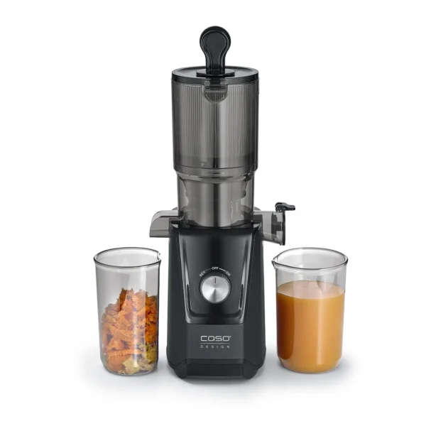 Slow juicer/storcator cu presare la rece, Caso Germany, negru