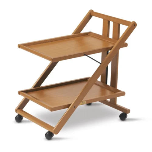 Carucior de bucatarie pliabil, Arredamenti, Gimmy, lemn cires