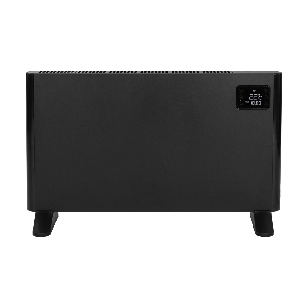 Aeroterma electrica de perete/podea, Eurom, Alutherm Wi-Fi, 1500 W, negru