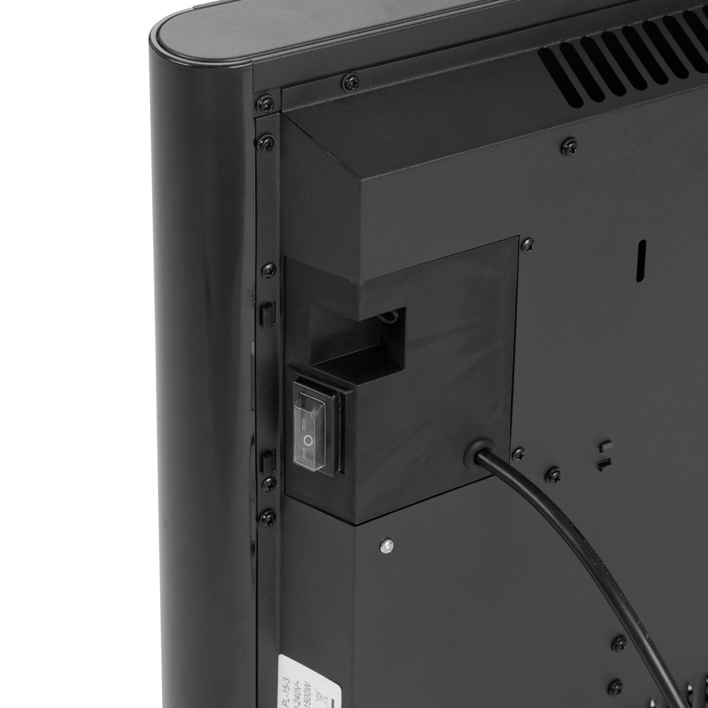 Aeroterma electrica de perete/podea, Eurom, Alutherm Wi-Fi, 2500 W, negru