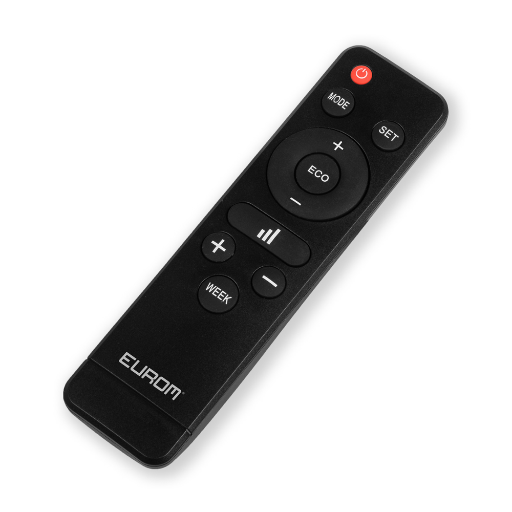 Aeroterma electrica de perete/podea, Eurom, Alutherm Wi-Fi, 2500 W, negru