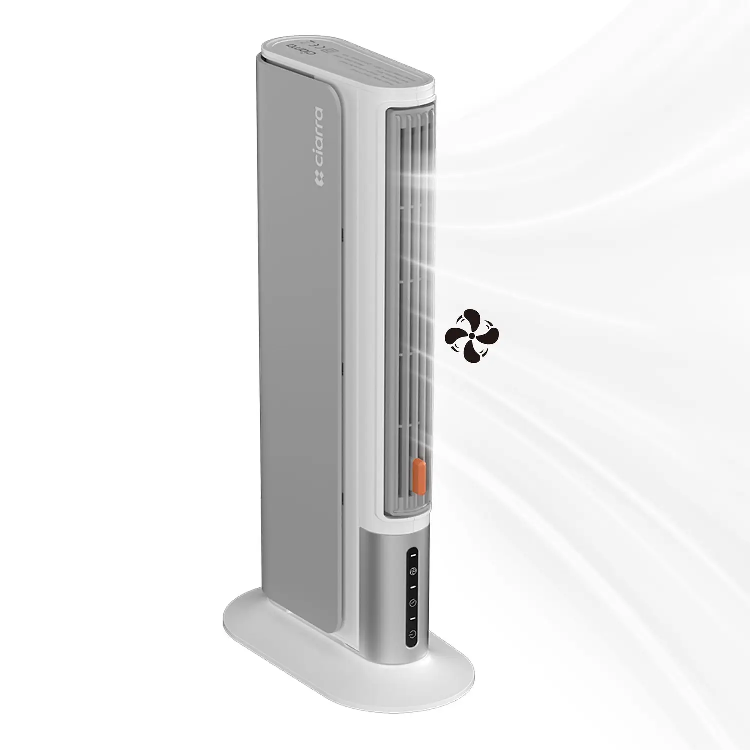 Aeroterma electrica de birou, Ciarra, 400 W, gri