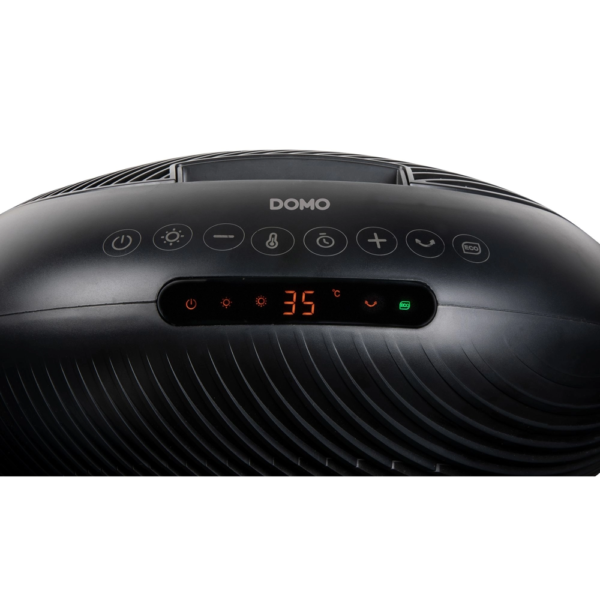 Aeroterma electrica cu picior, DOMO, Heat-i, 2000 W, negru