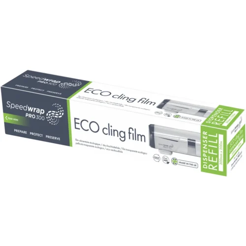 Folie alimentara stretch, 300 mm x 200 m, Prowrap, Ecocling