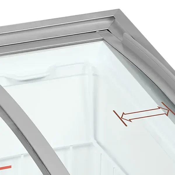 Congelator tip vitrina pentru inghetata, TEFCOLD, IC101SCEB, 85 litri, alb