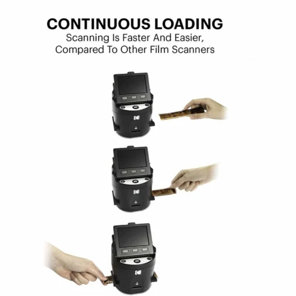 Scanner digital pentru film si diapozitive, Kodak, Scanza, negru