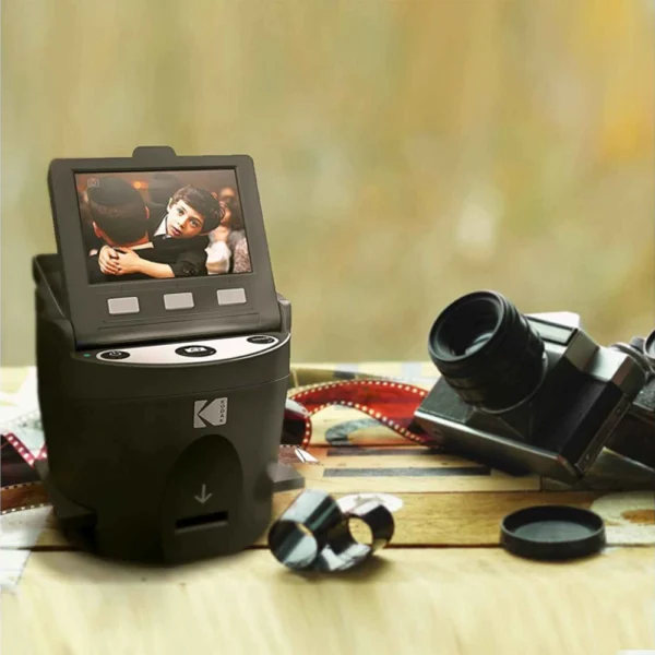 Scanner digital pentru film si diapozitive, Kodak, Scanza, negru