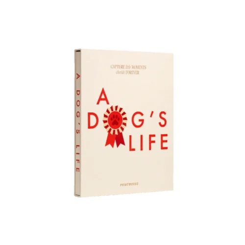 Jurnal pentru patruped, 64 pagini, Printworks, A Dog's Life, crem