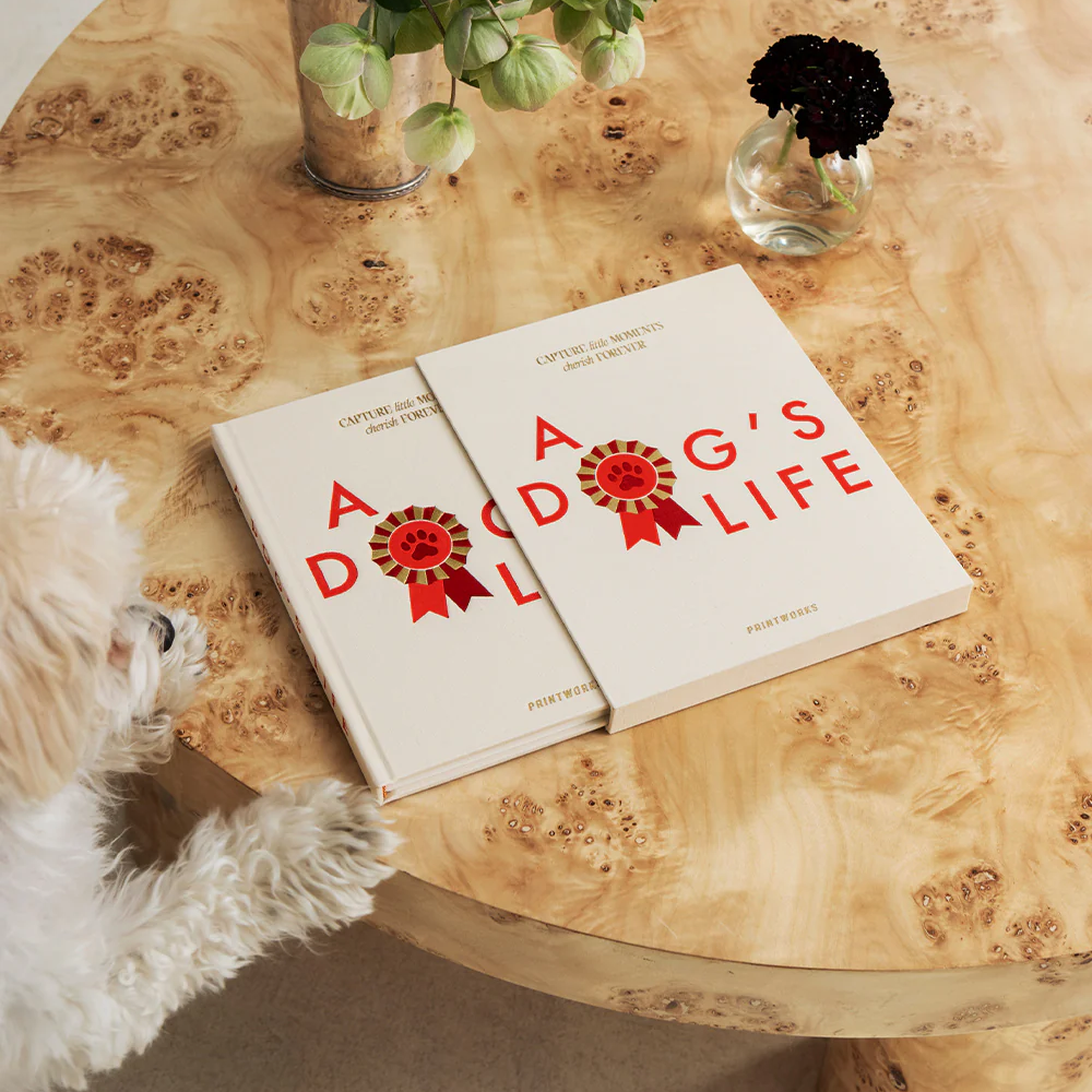 Jurnal pentru patruped, 64 pagini, Printworks, A Dog's Life, crem