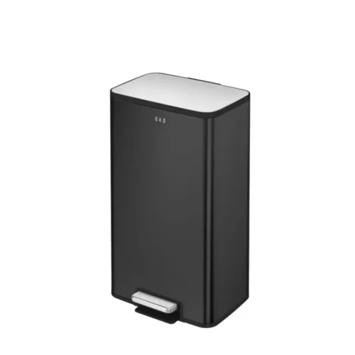 Cos de gunoi cu pedala, EKO, Marina, 30 litri, negru mat