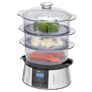Aparat de gatit cu aburi, Clatronic, 800 W, inox