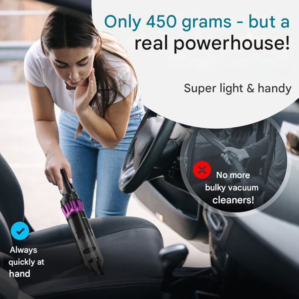 Aspirator de mana fara sac, Proficare, 2200 mAh, antracit