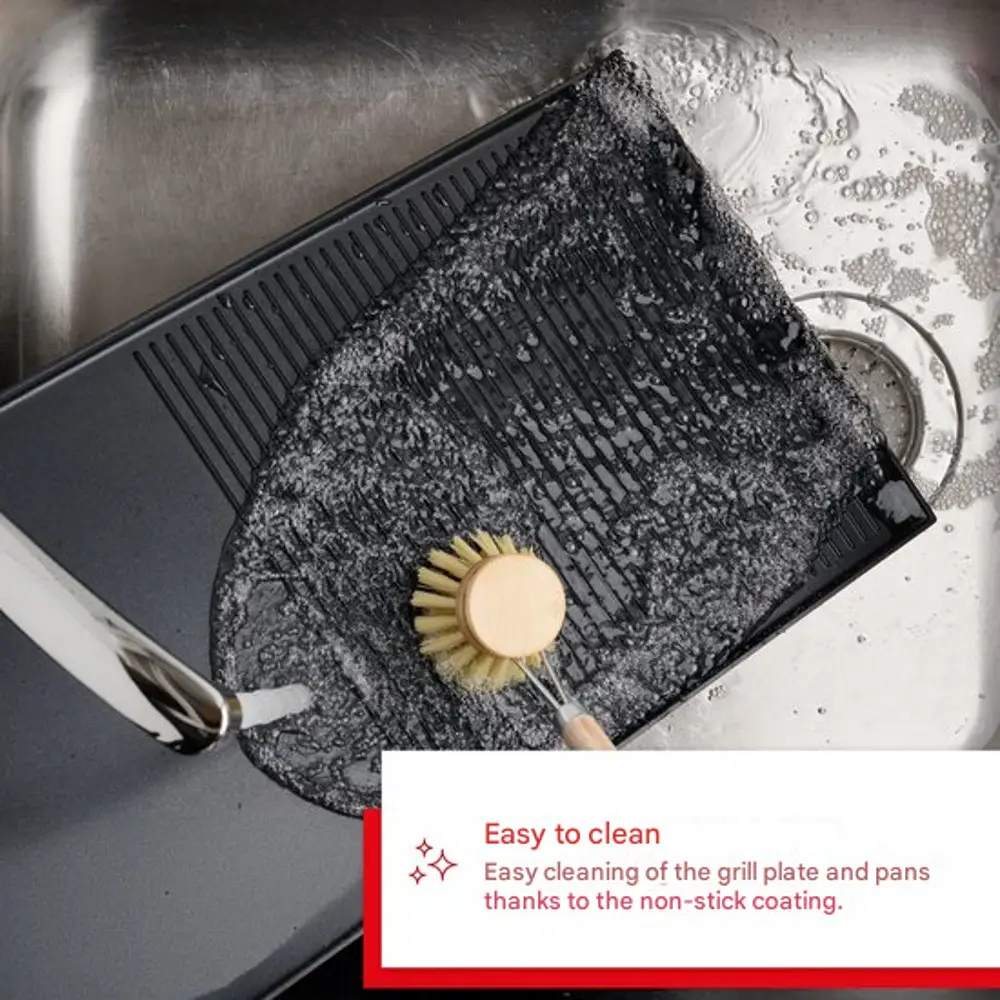 Plita grill/raclette 3in1, Solis, 1500 W, 10 persoane, negru