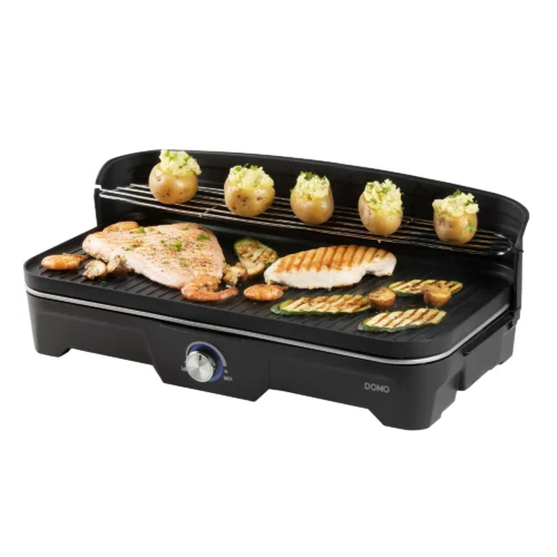 Gratar electric, DOMO, Barbecue table, negru