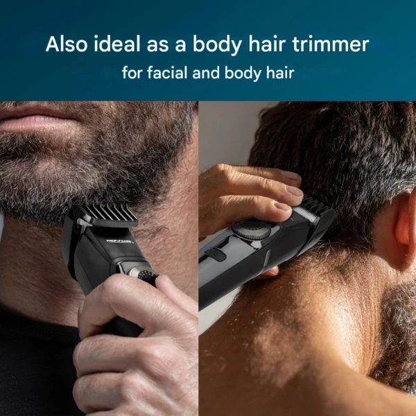 Aparat de ras si tuns fara fir, ProfiCare, Barber Studio, negru