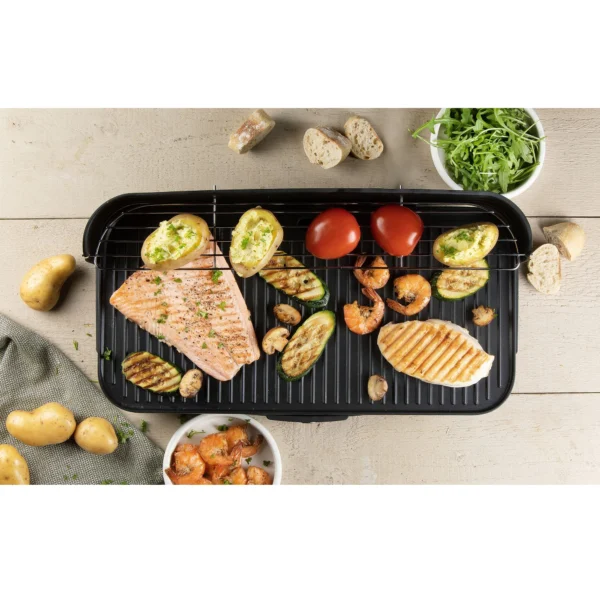 Gratar electric, DOMO, Barbecue table, negru