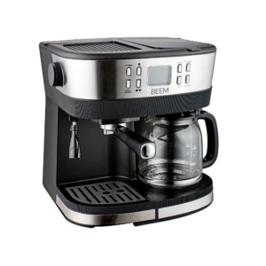 Espressor semiautomat/cafetie BEEM, Fresh Aroma 2in1, inox