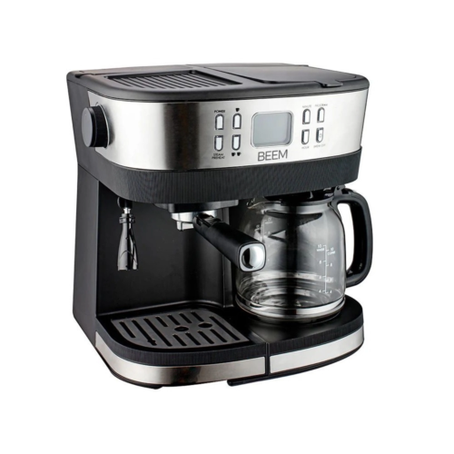 Espressor semiautomat/cafetiera BEEM, Fresh Aroma 2in1, inox