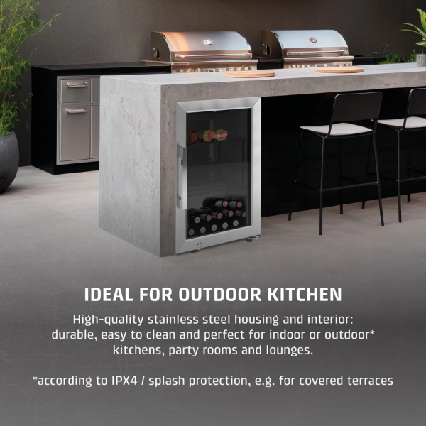 Vitrina frigorifica, Caso Germany, Deluxe-R Smart, 63 litri, inox