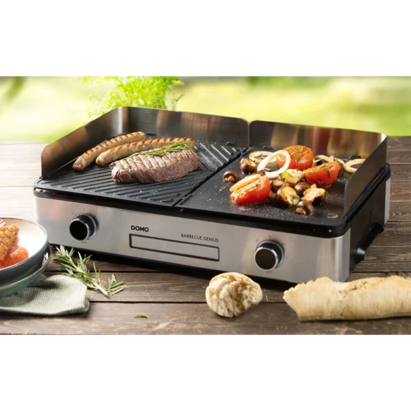 Gratar electric, DOMO, Barbecue Genius, inox