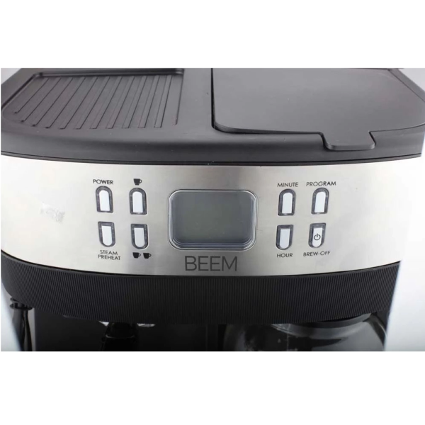 Espressor semiautomat/cafetie BEEM, Fresh Aroma 2in1, inox