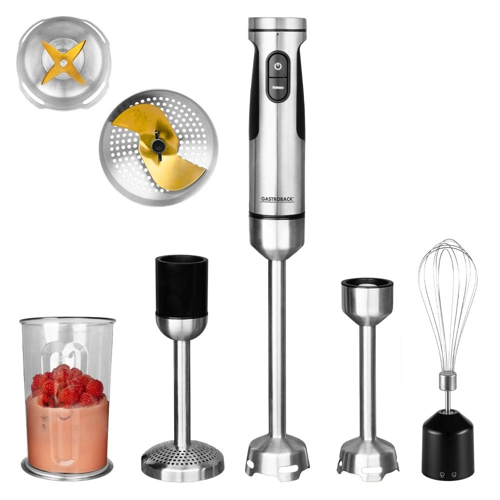 40973 blender de mana si accesorii gastroback powermix argintiu