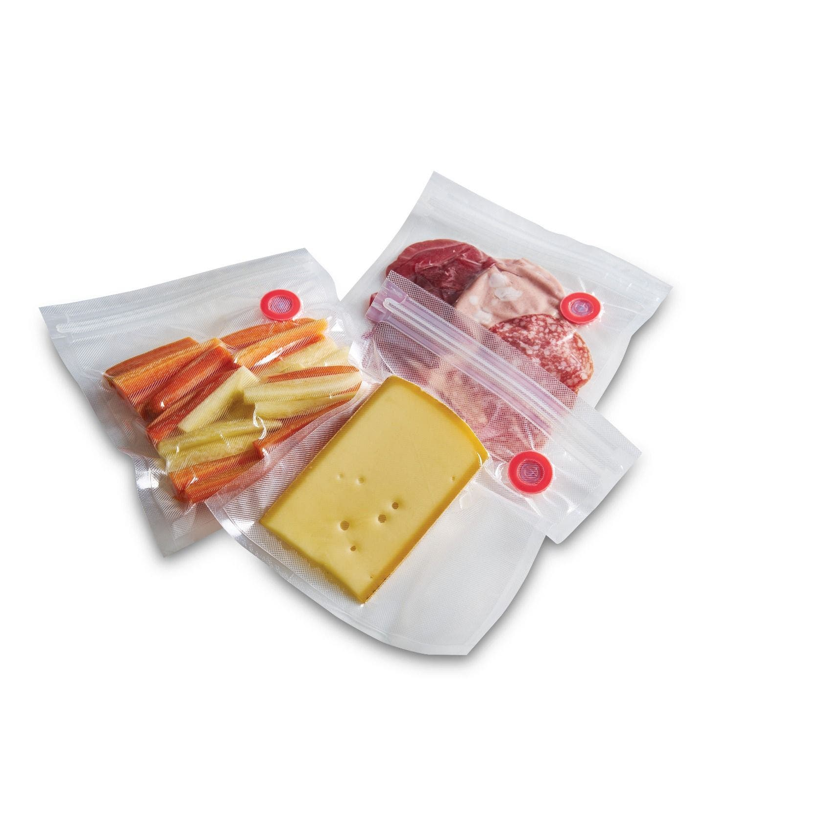 92268 pungi de vidat cu fermoar zip solis 20x30 cu alimente vidate