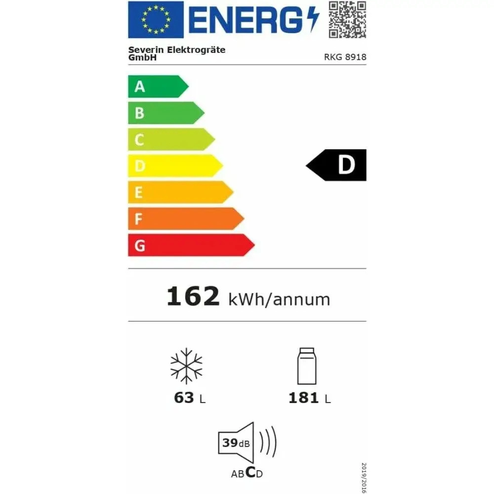 Combina frigorifica retro Severin S8918 negru eticheta energetica
