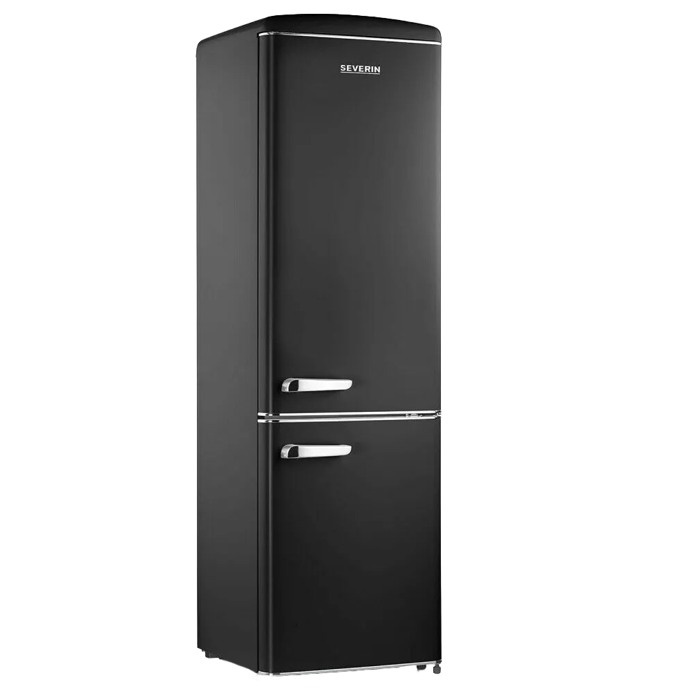 Combina frigorifica retro Severin S8918 negru cu doua usi 244 litri