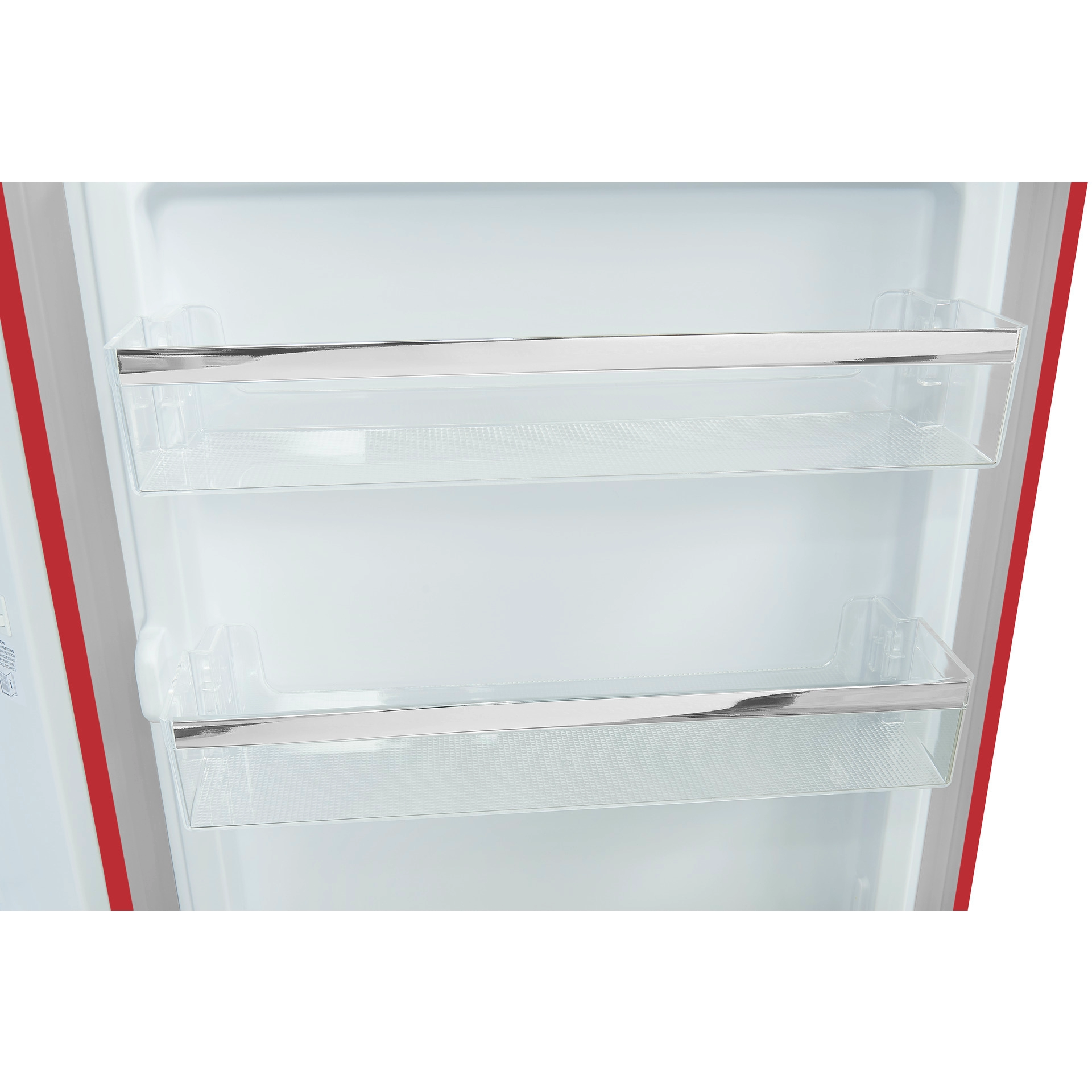 Rafturi din sticla pentru frigider minibar, Exquisit RKS120-V-H-160, rosu
