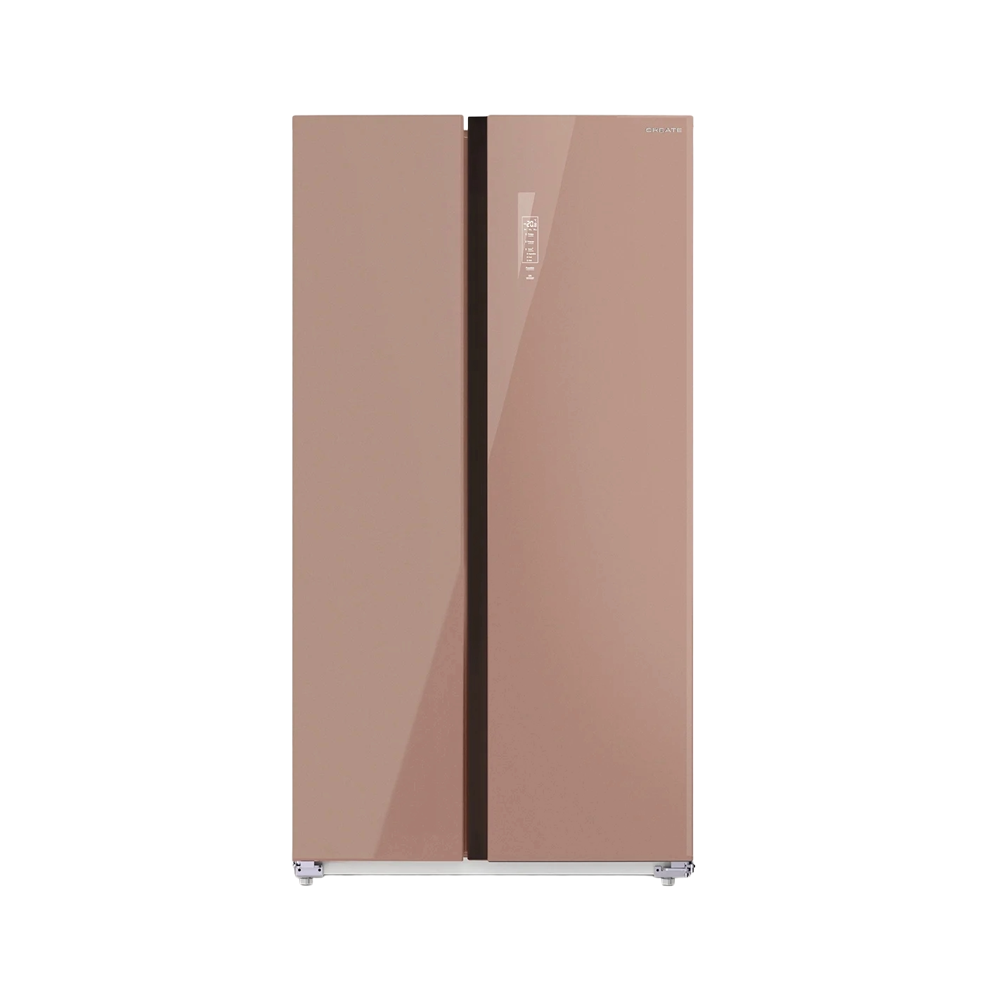 Frigider side by side No Frost, CREATE, Studio, Colectie Mocha, 550 litri, maro
