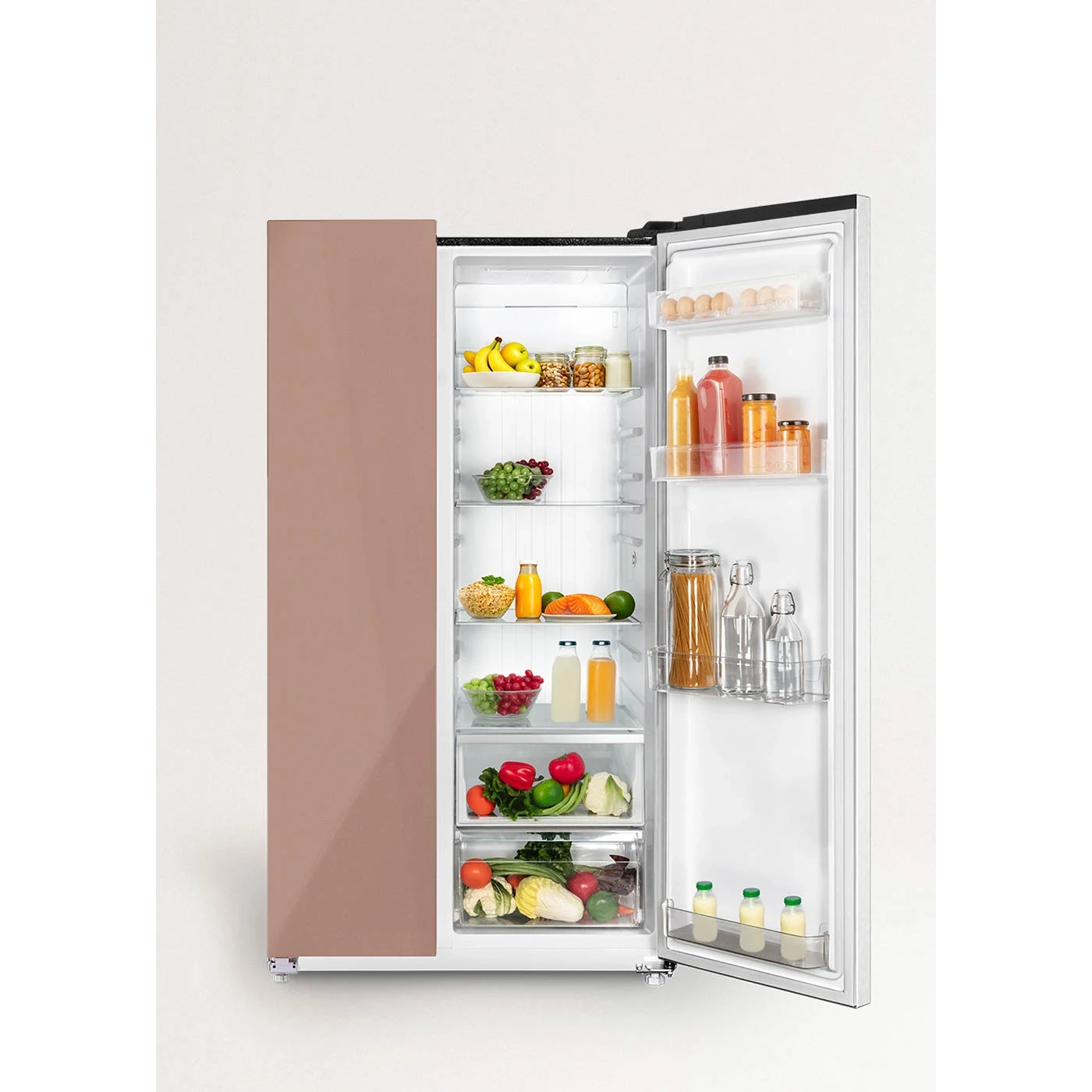 Frigider side by side No Frost, CREATE, Studio, Colectie Mocha, 550 litri, maro