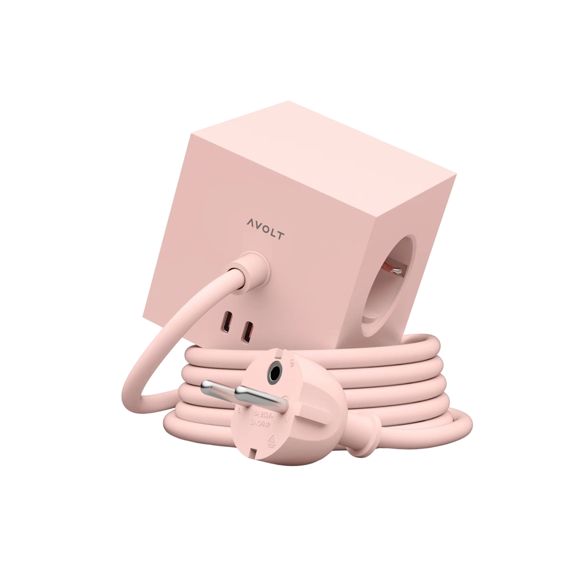 Prelungitor cubic AVOLT SQ1-EUFC20-18OP Square1 1,8 metri roz pastel