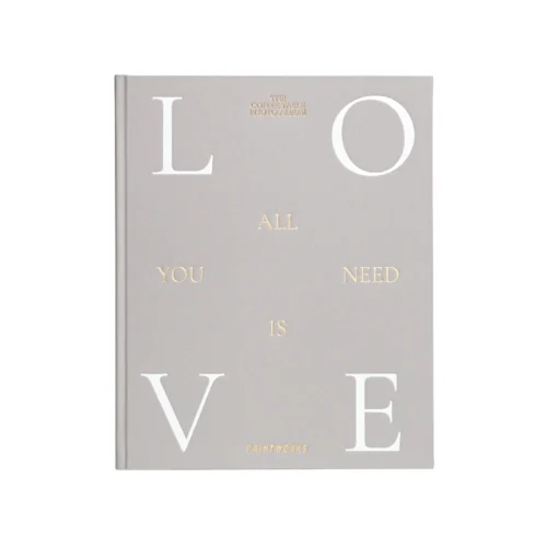 Album foto 60 de poze 28 x 21, Printworks, All You Need Is Love, gri