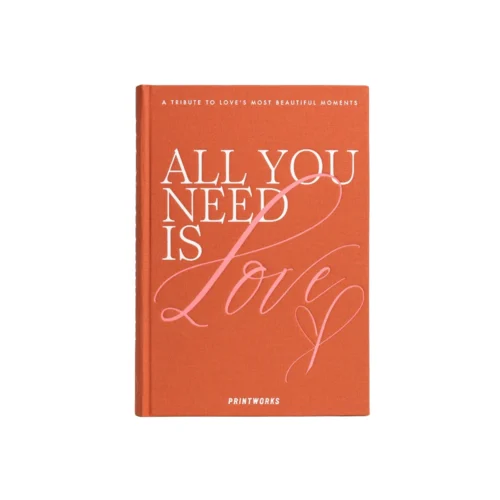 Album foto 80 de poze 10 x 15 cm, Printworks, All You Need Is Love, portocaliu