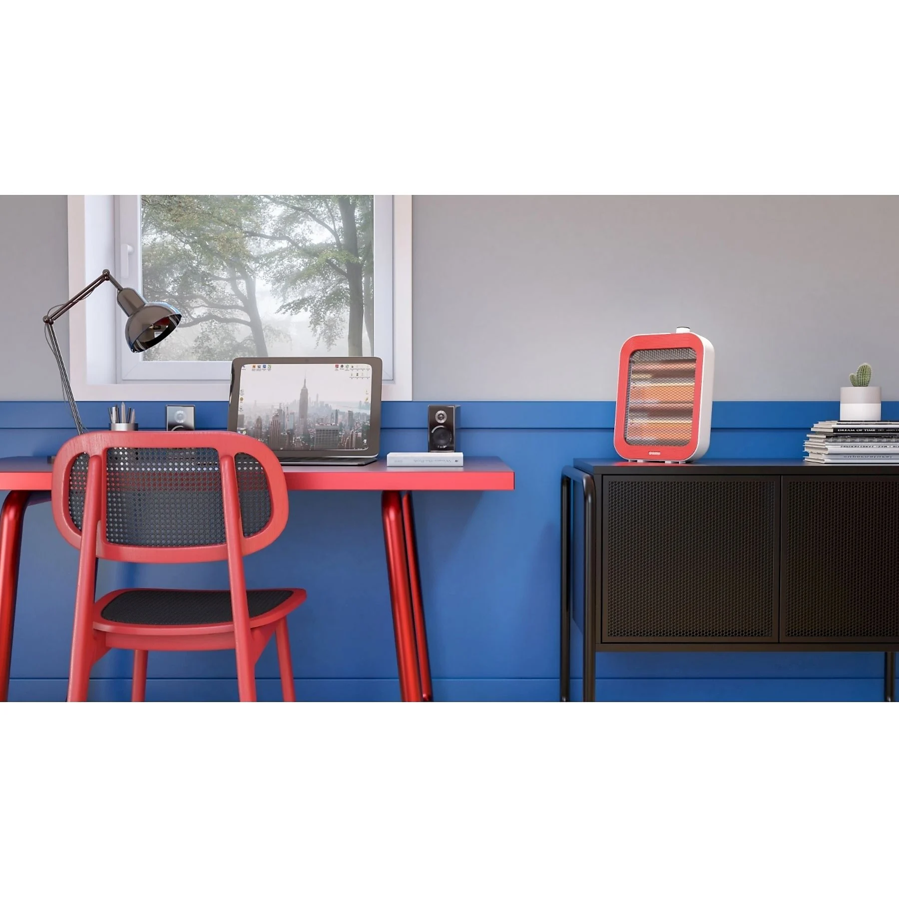 Quarzia Slim R radiator de podea olimpia splendid rosu