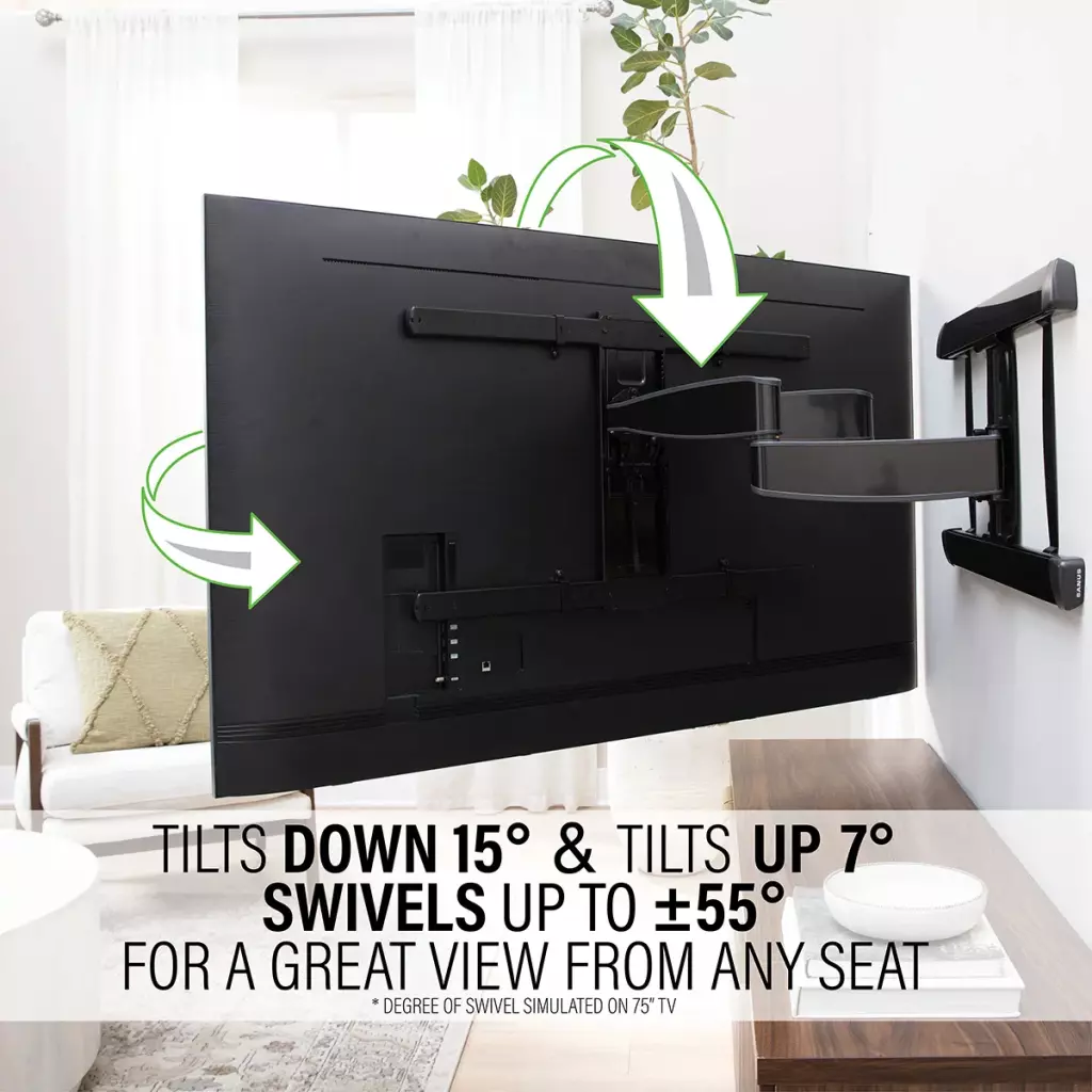 Suport TV de perete XL SANUS VXF830-B2 65-100 inch negru, reglabil pe orizontala sau verticala