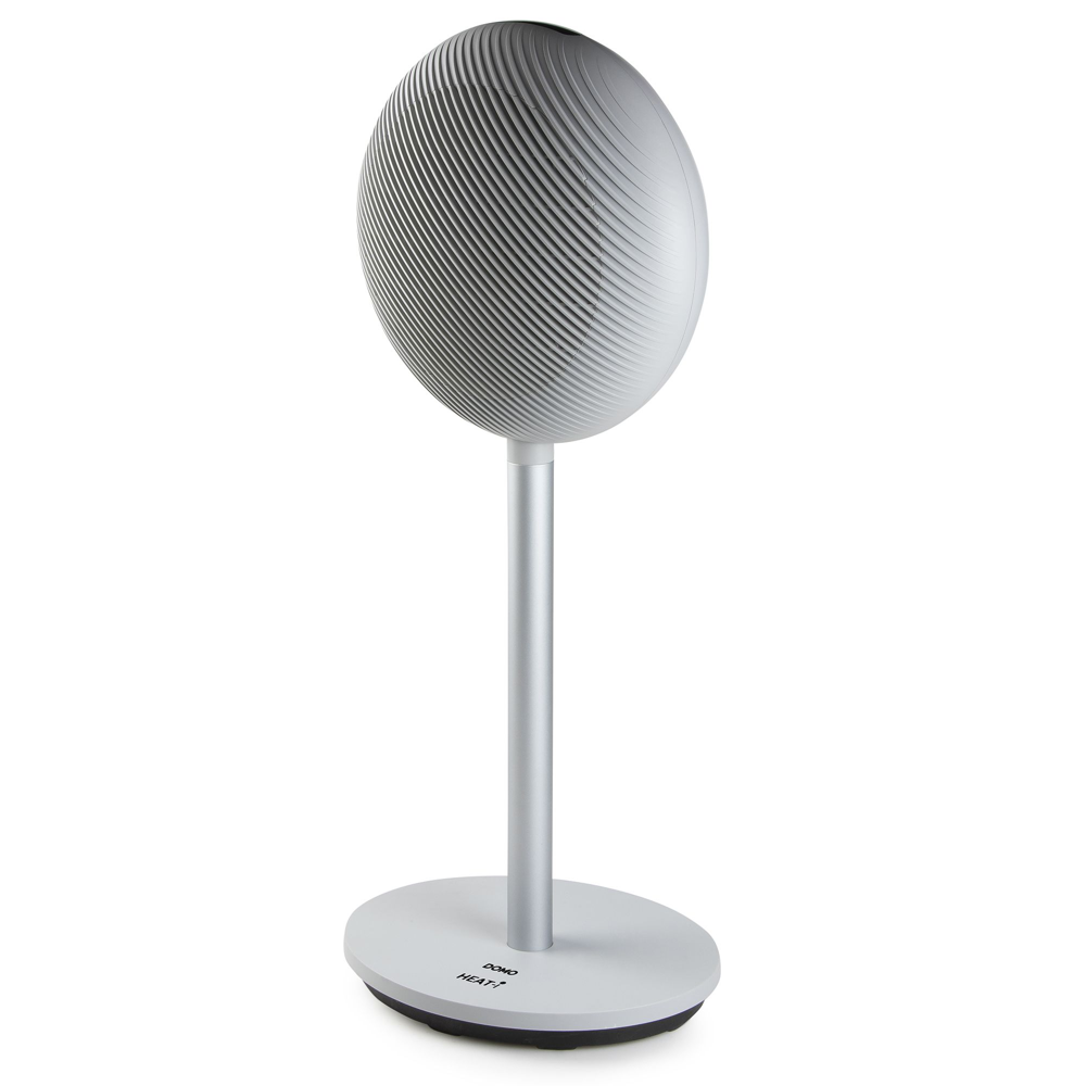 aeroterma electrica cu picior, domo, heat-i, 2000 W, 2 trepte putere, temperatura reglabila, oscilare automata, functie eco, pentru incaperi pana la 15 m², indicator luminos, telecomanda inclusa, alb