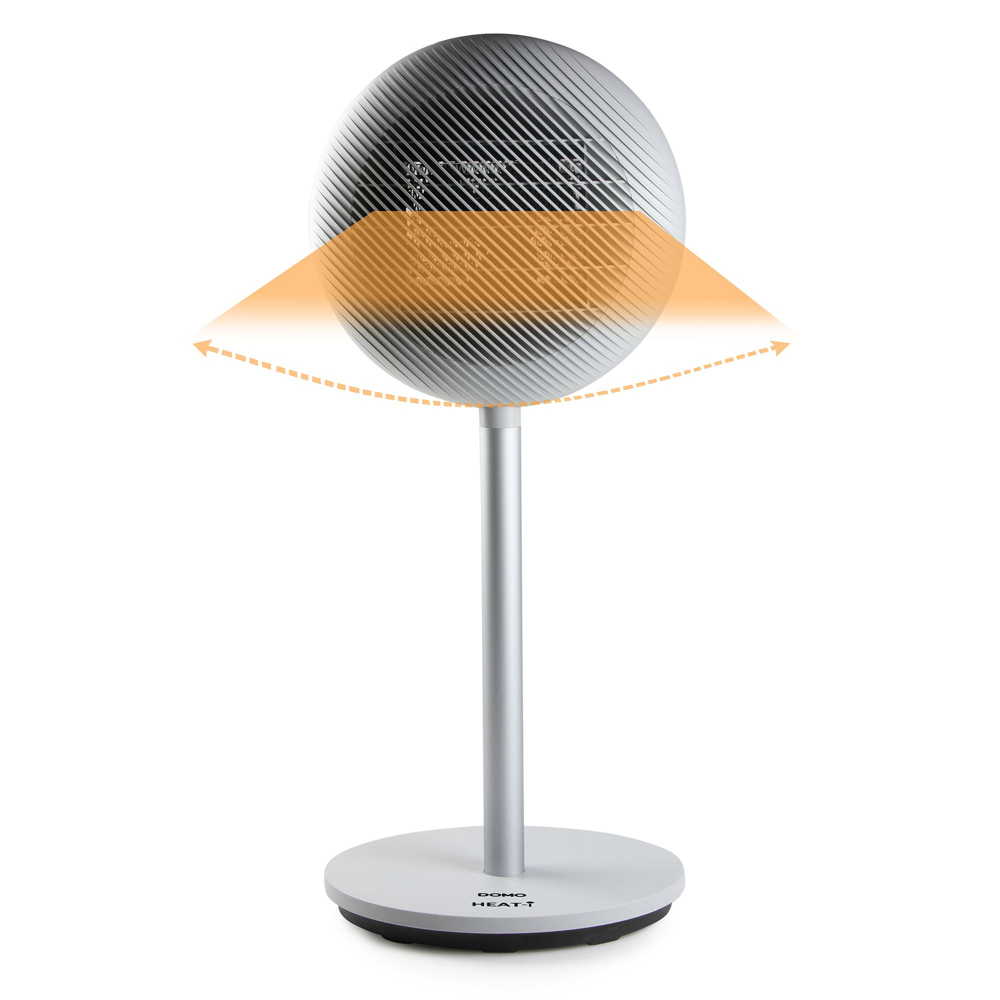 Aeroterma electrica cu picior, DOMO, Heat-i, 2000W, alb