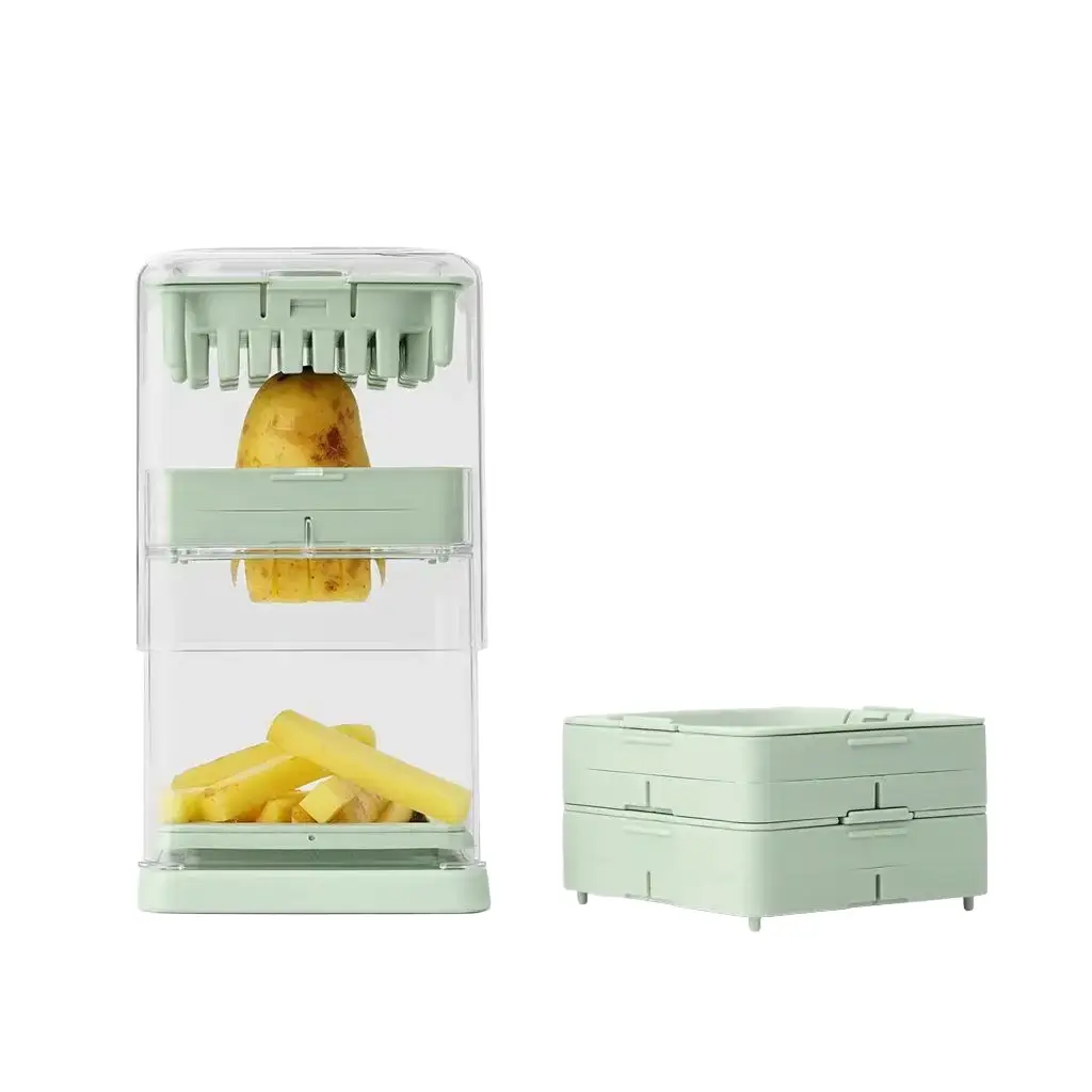 aparat pentru taiat cartofi cu 3 lame, brabantia, verde