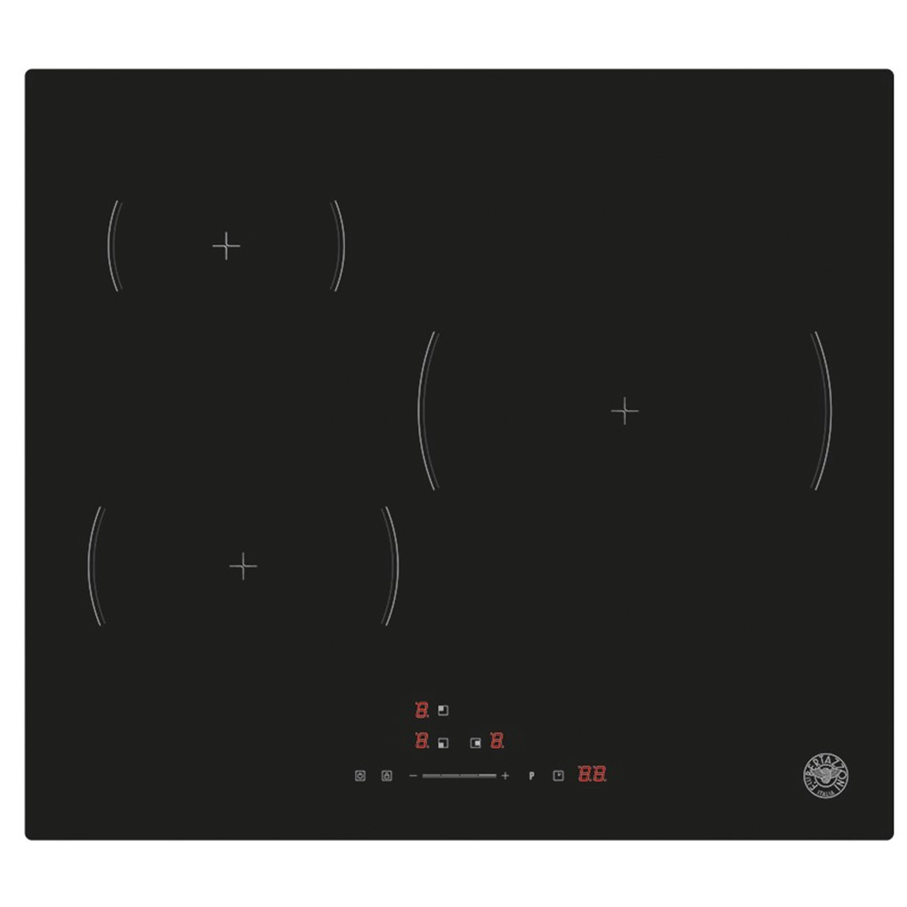 Plita incorporabila cu inductie, Bertazzoni, 3 zone, 60 cm, colectie Modern, negru