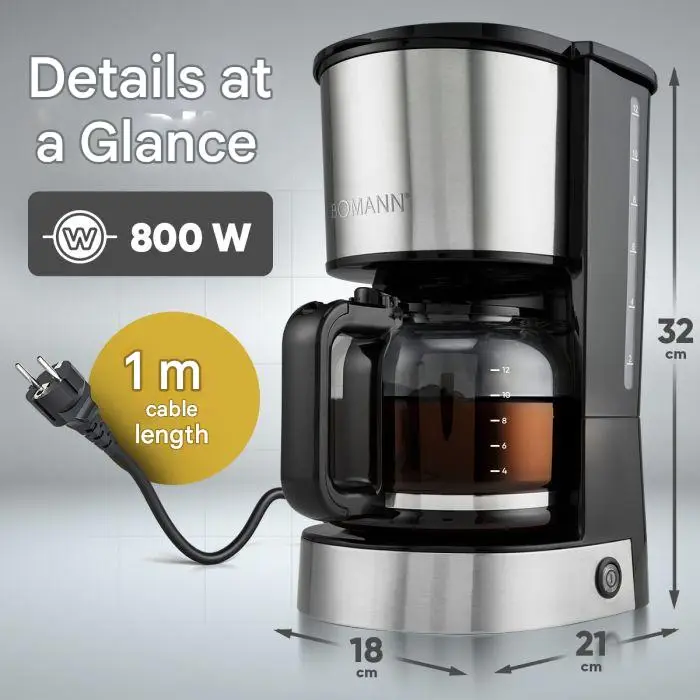cafetiera bomann inox cu filtru