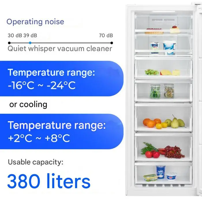 congelator no frost xxl bomann alb temperatura