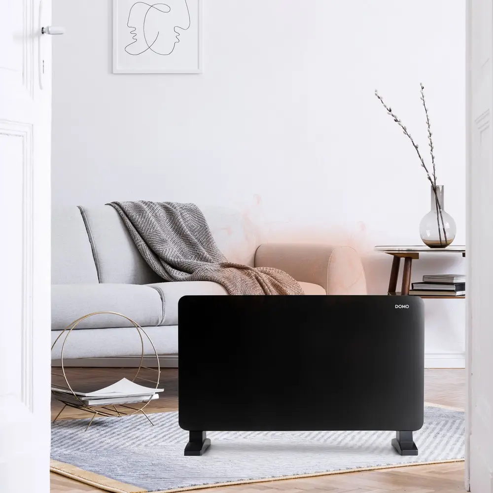 convector electric de podea, domo, cu picioare de sustinere